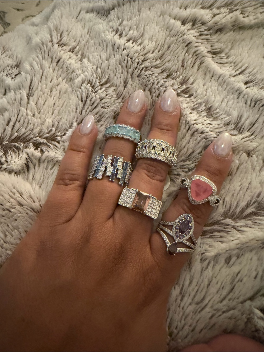 Lot of 6 BP size 7 rings